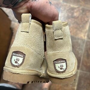 BearPaw Light Tan Suede Ankle Boots